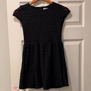 Elegant Black Lace Kids Dress